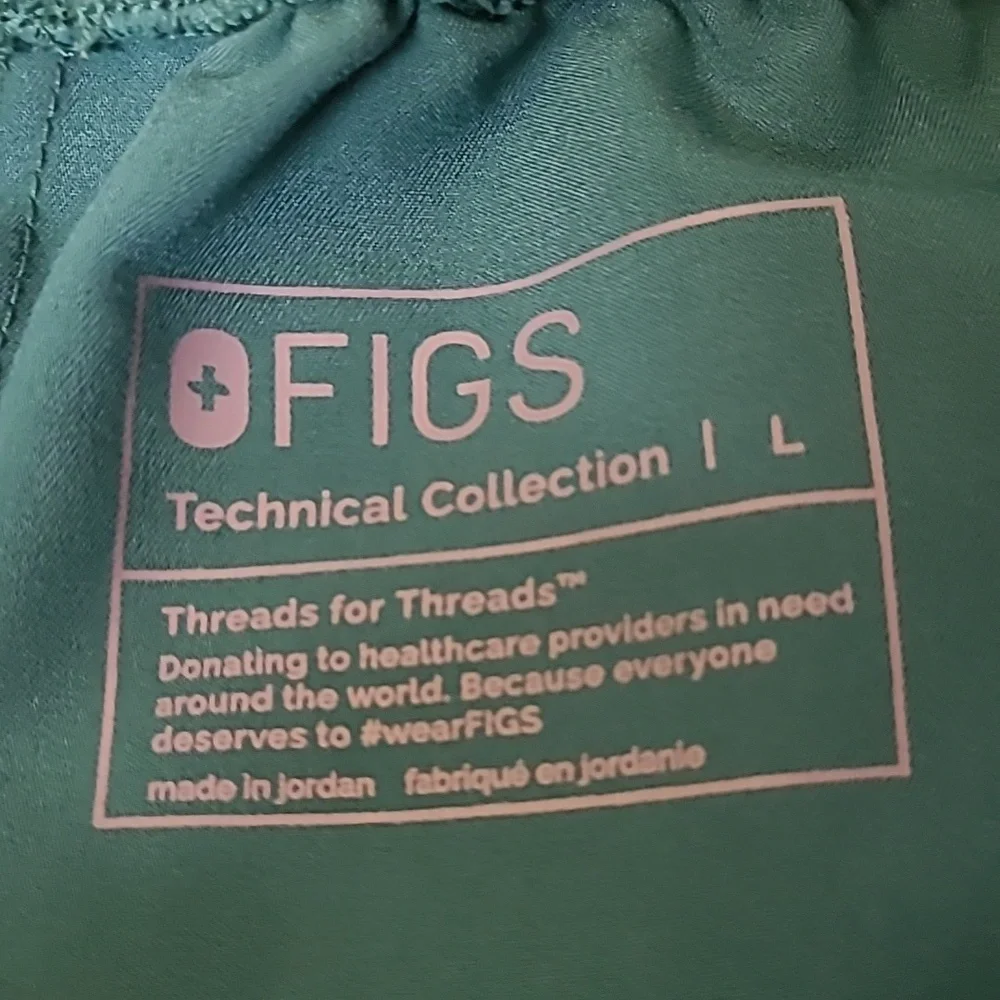 Figs Teal Women's Pants used good condition zise‎ L. - Picture 15 of 16